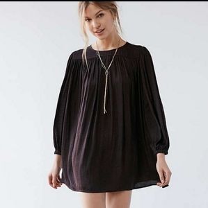 Kimchi Blue satin long sleeve frock dress